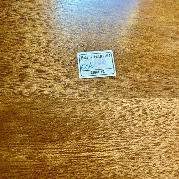 Vintage MCM Wooden Octagon Appetizer Board with Ceramic Tile 12” - Picture 6 of 10